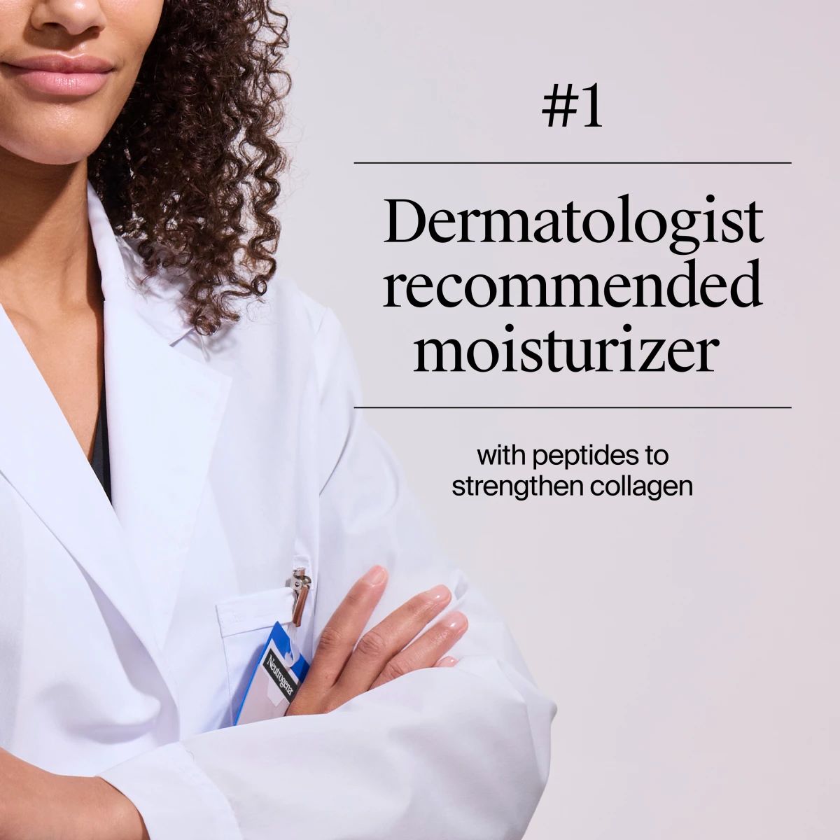 #1 dermatologist recommended moisturizer with peptides to strengthen collagen