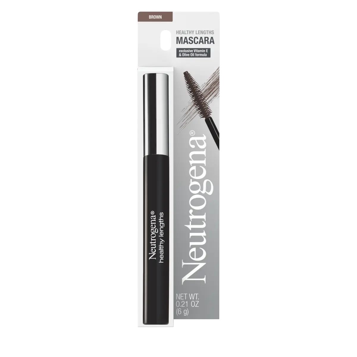 Neutrogena® Healthy Lengths Lengthening Mascara, Brown, 0.21 Oz Front of pack