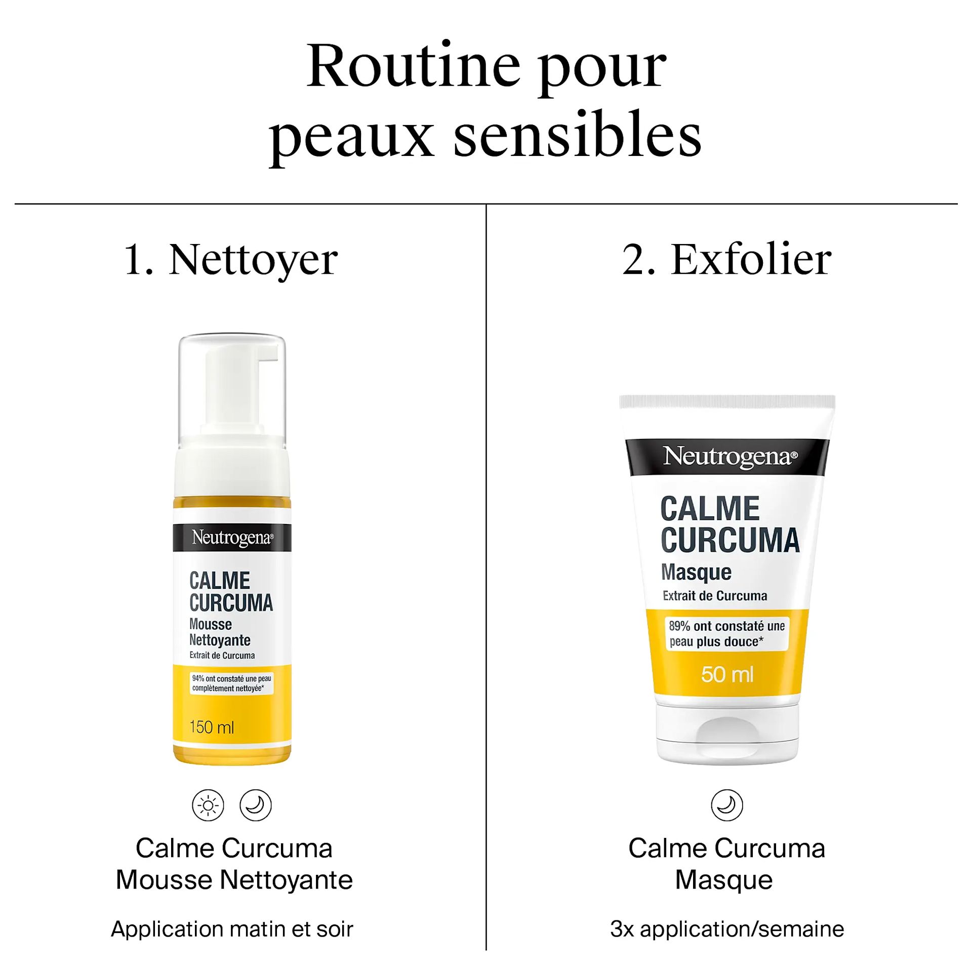 Calme Curcuma : mousse nettoyante