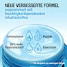 Neue verbesserte Formel angereichert mit feuchtigkeitsspendenden Inhaltsstoffen: Aminosäure, Peptide, Hyaluronsäure, Elektrolyte