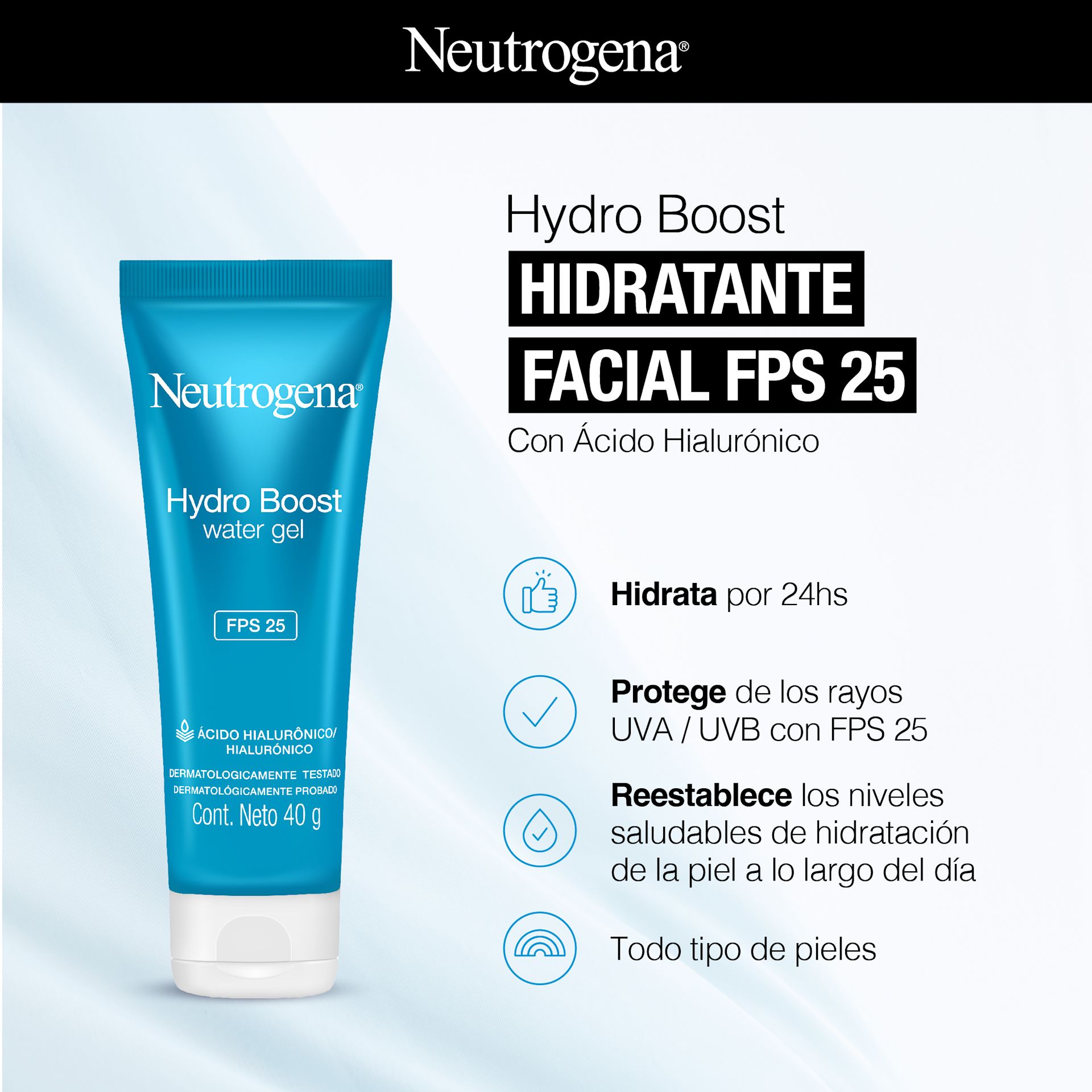 NEUTROGENA® HYDRO BOOST® Water Gel FPS 25 - Image 3 - Neutrogena - es-AR