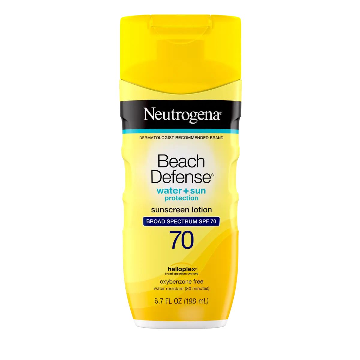 Neutrogena Beach Defense® Water + Sun Protection Oxybenzone-Free Sunscreen Lotion Broad Spectrum SPF 70