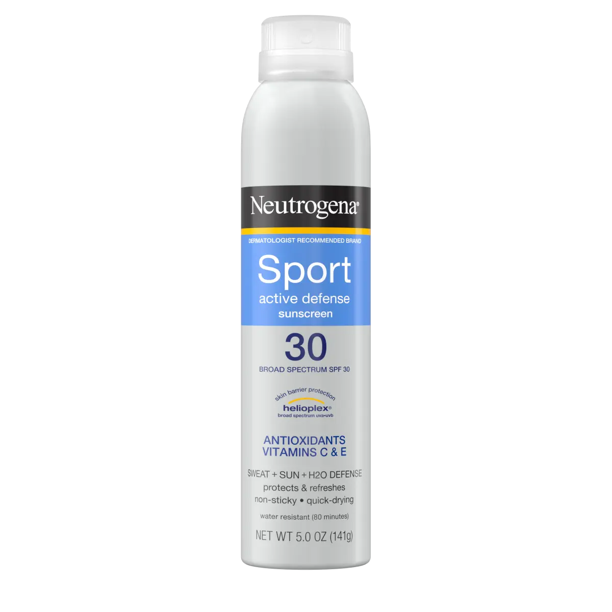 Neutrogena Sport Active Defense Sunscreen Spray SPF 30, 5 oz spray can