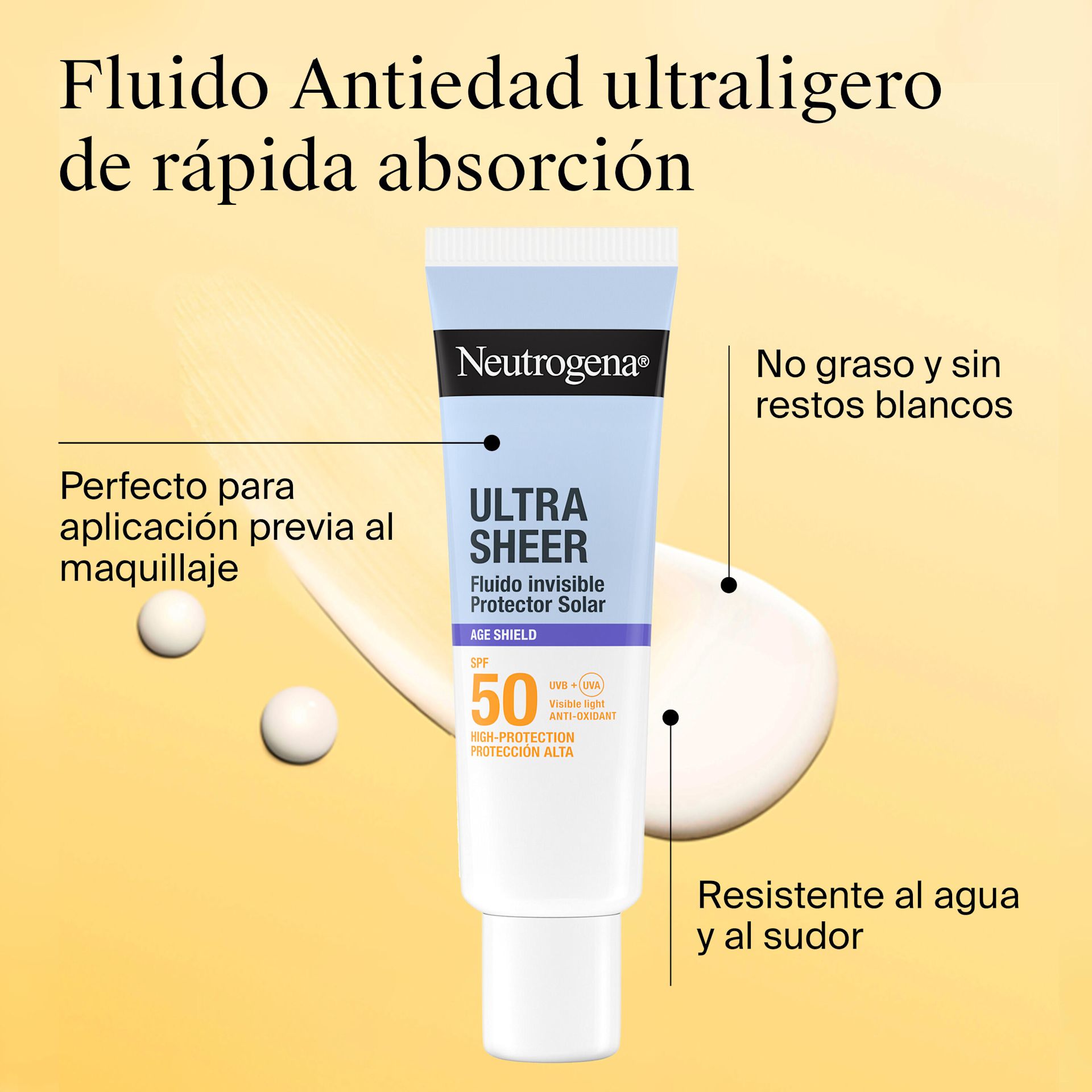 Ultra Sheer Fluido Anti-edad 
