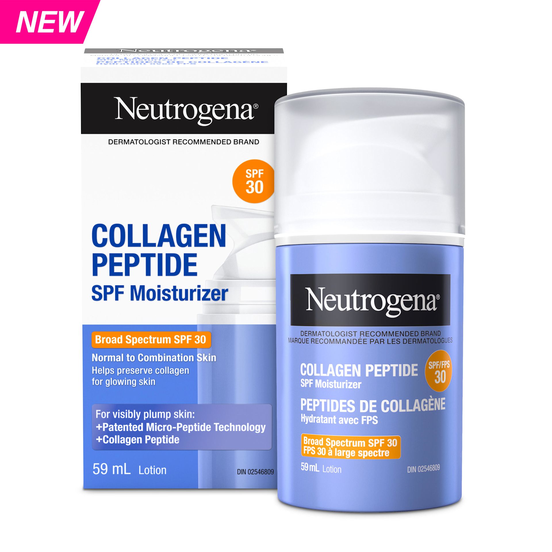 Hydratant avec peptide de collagène FPS 30 Neutrogena®, 59 ml