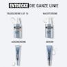 Entdecke die ganze Linie: Tagescreme LSF 15, Nachtcreme, Augencreme, Serum