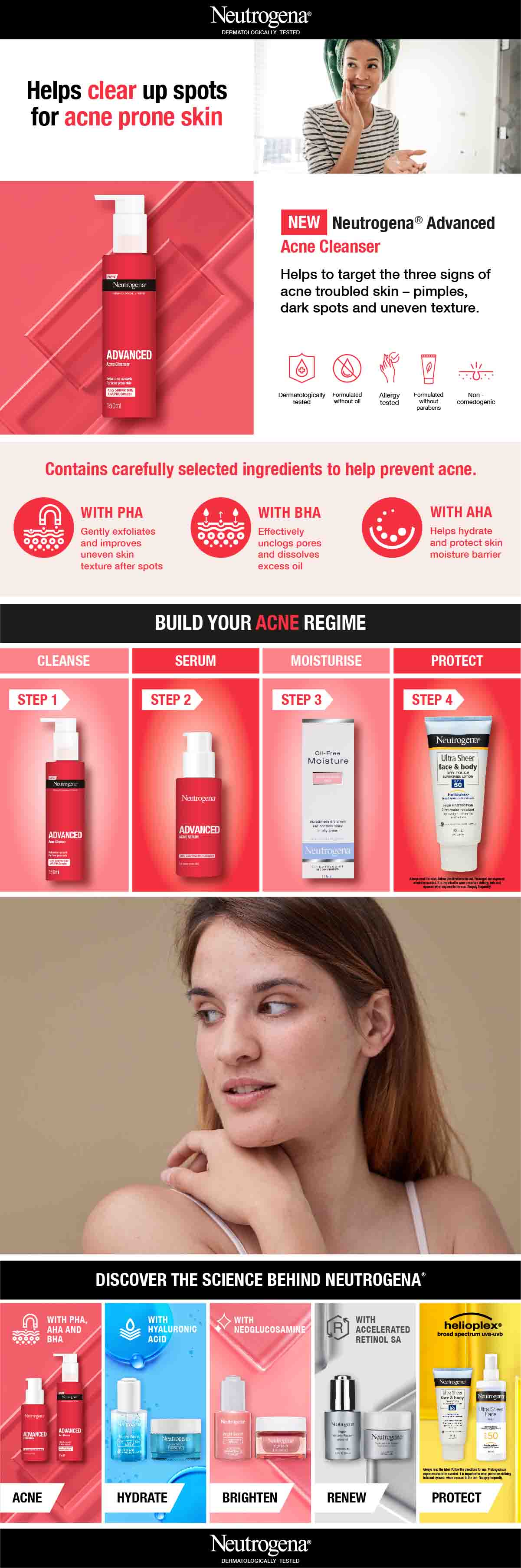 Neutrogena® Advanced Acne Cleanser 150ml - Image 5 - Neutrogena - en-AU