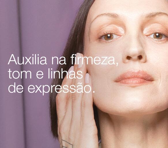 Auxilia na firmeza, tim e linhas de expressão.