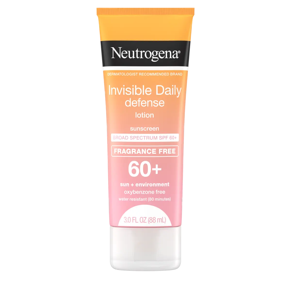 Neutrogena Invisible Daily Defense Sunscreen Lotion SPF 60+ Fragrance Free, 3 fl oz lotion