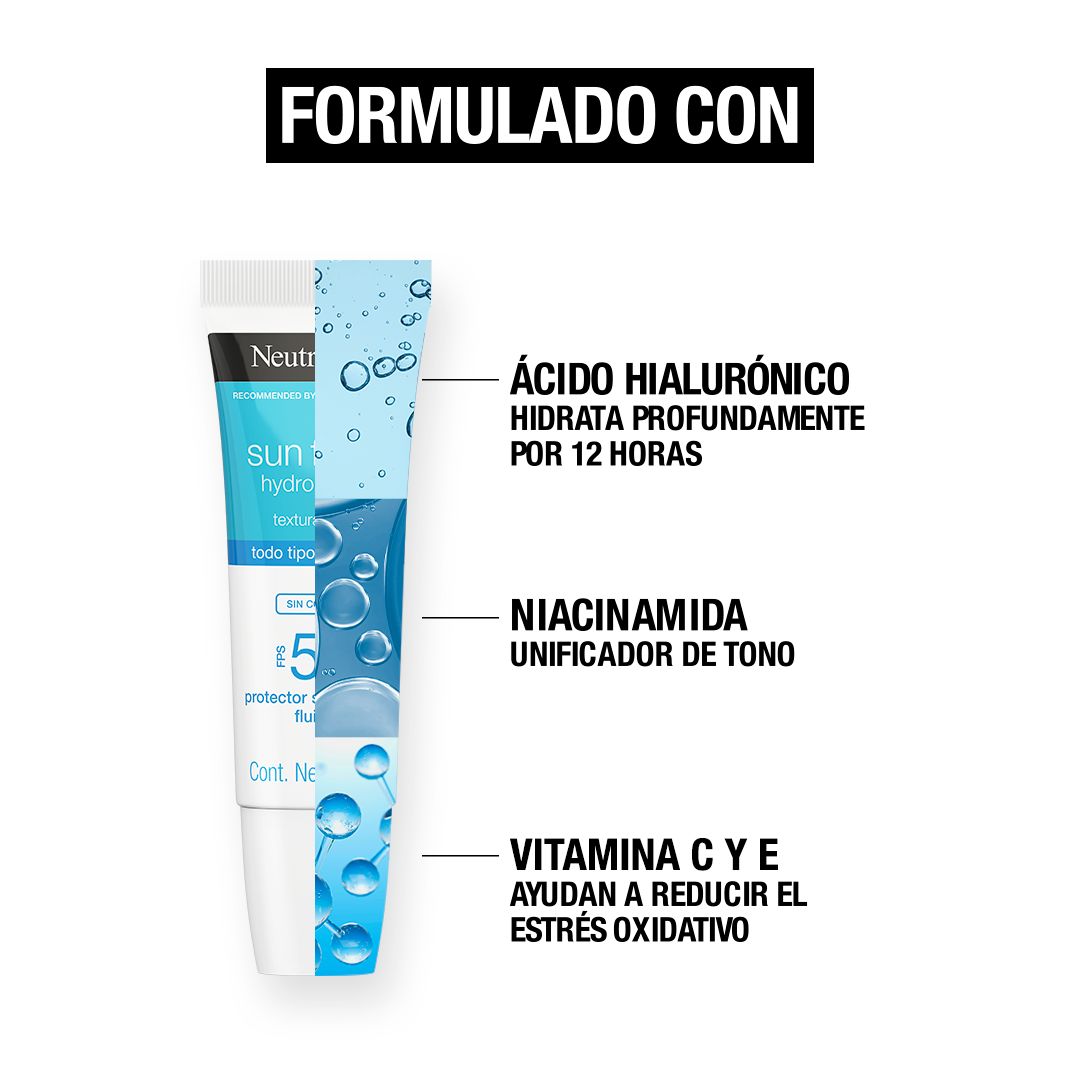 NEUTROGENA SUN FRESH® Hydro Boost FPS 50 Sin Color FÓRMULA