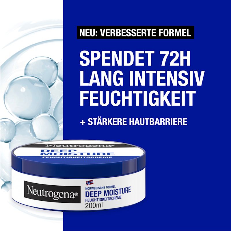 spendet 72h lang intensiv Feuchtigkeit + stärkere Hautbarriere