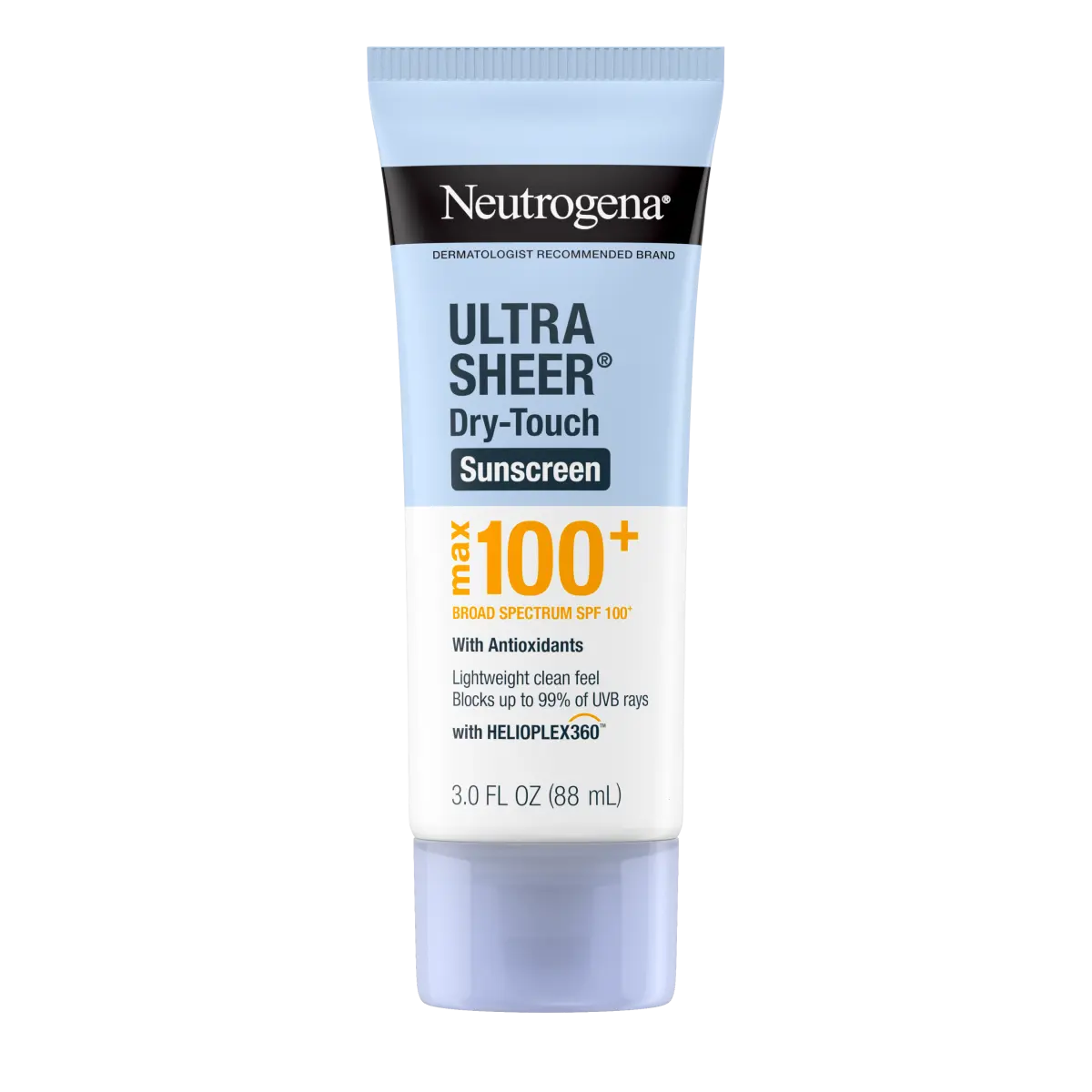 Neutrogena Ultra Sheer Dry-Touch Max SPF 100+ Body Sunscreen, 3 oz lotion