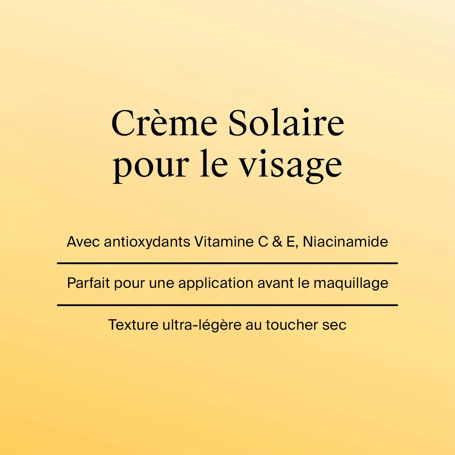 Crème Solaire pour le visage