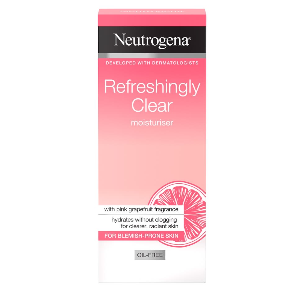 ניוטרוג'ינה® Refreshingly Clear  קרם לחות ללא שומן מרענן במיוחד בניחוח אשכולית ורודה