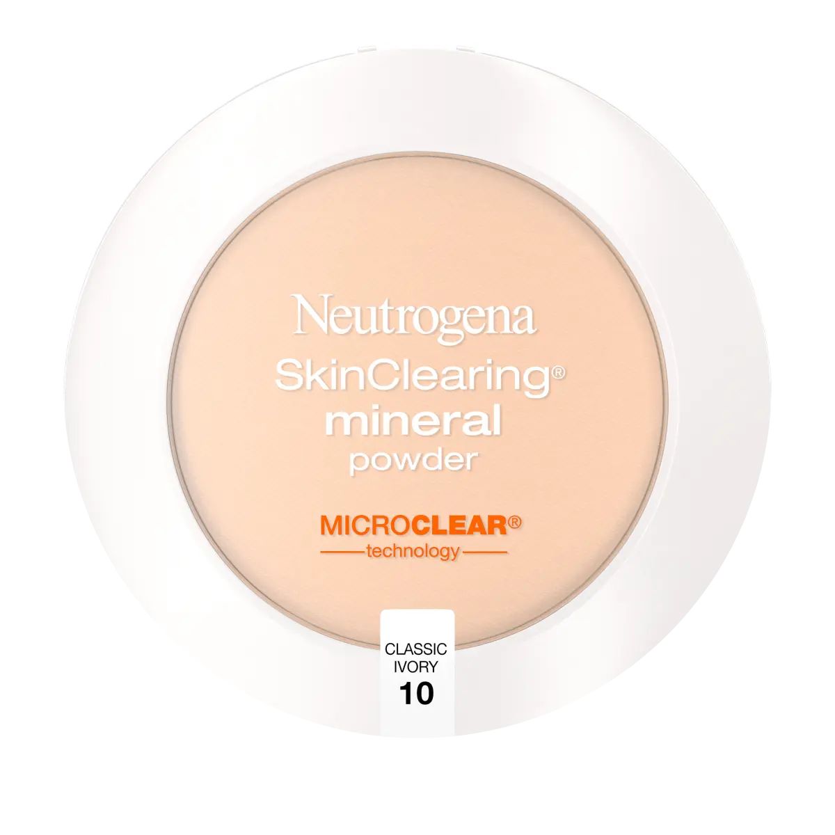 Neutrogena® SkinClearing Mineral Powder - Classic Ivory (10) Front of pack