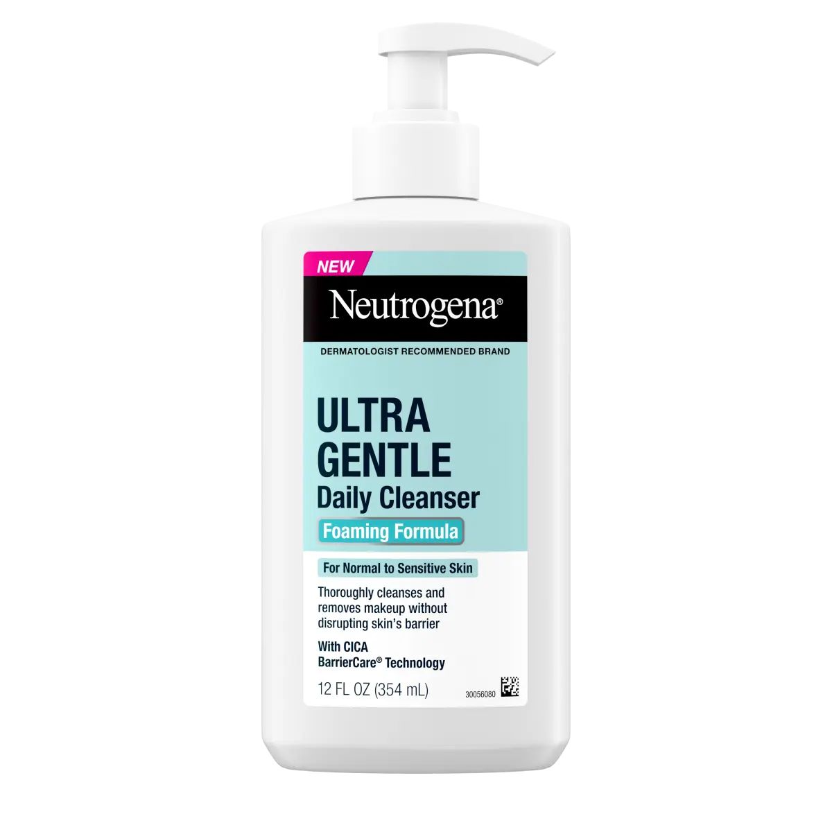 Neutrogena® Ultra Gentle Daily Cleanser, Fragrance Free, 12 Fl. Oz Front of Pack