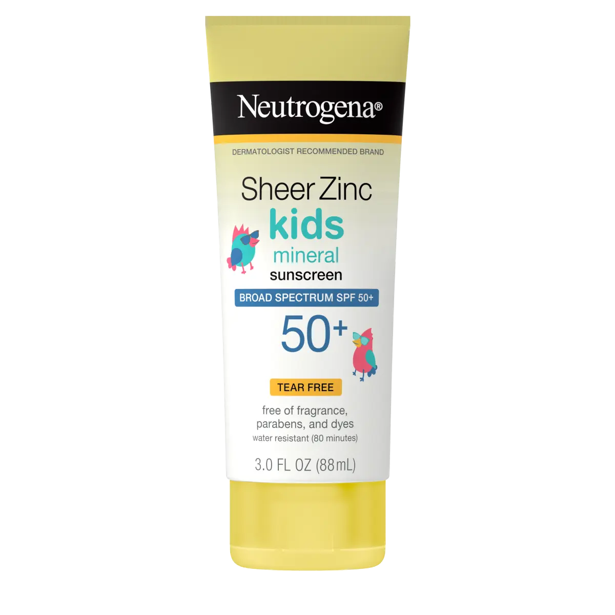 Neutrogena Sheer Zinc Kids Mineral Sunscreen SPF 50+, lotion