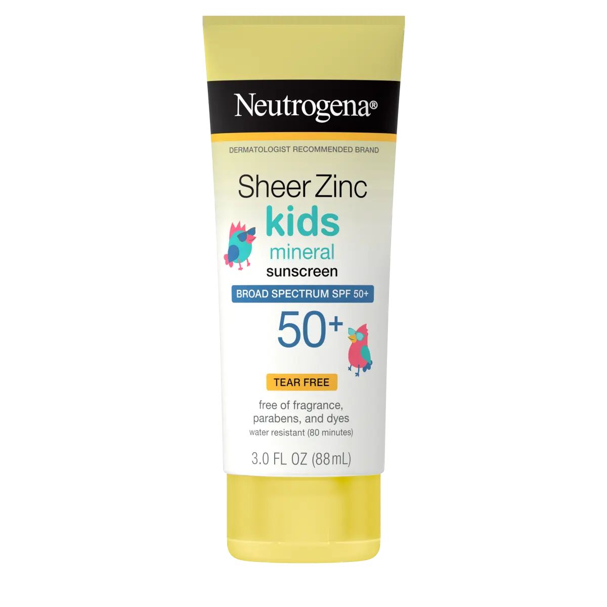 Sheer Zinc Kids Mineral Sunscreen Broad Spectrum SPF 50+, front of pack