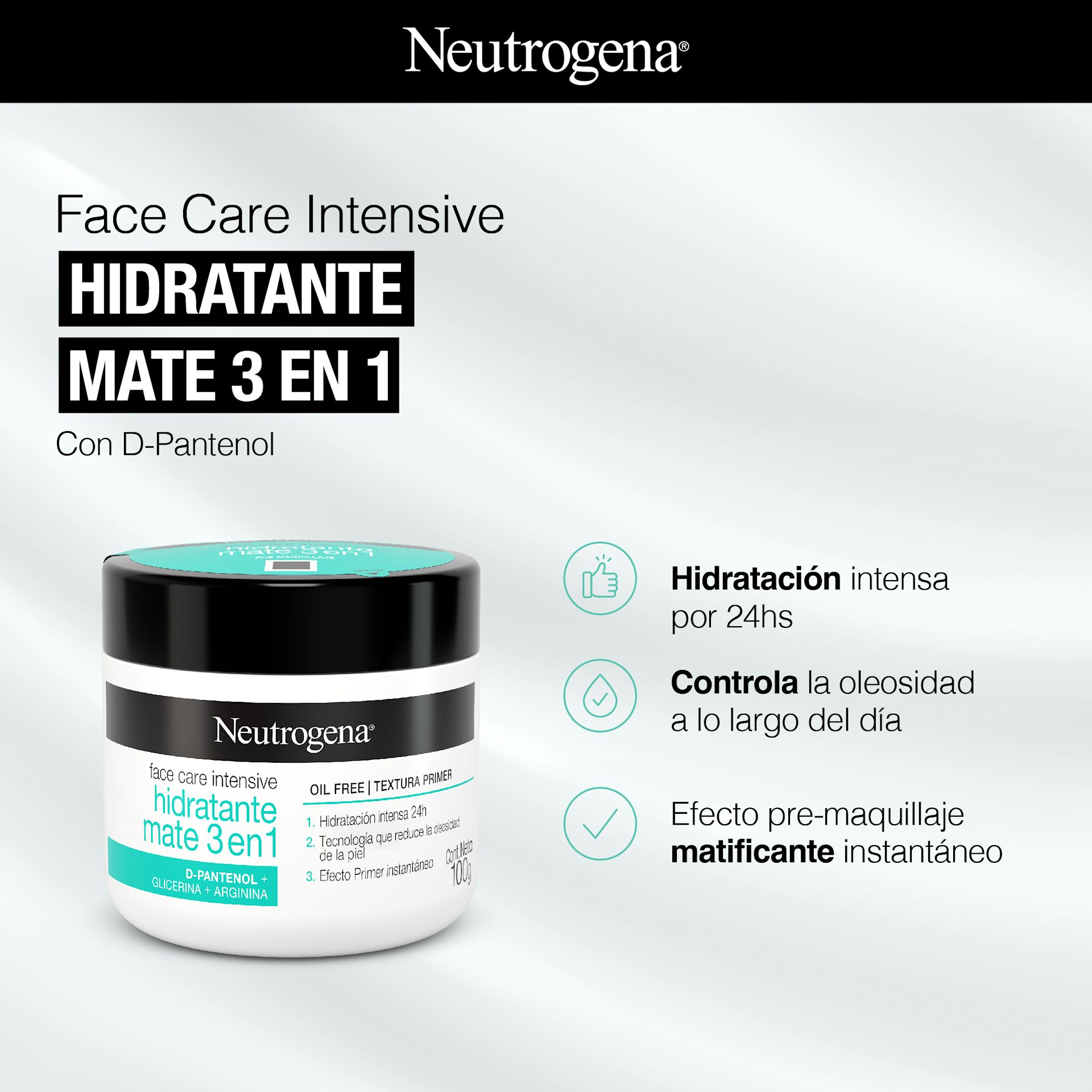 Face Care Intensive Hidratante mate 3 en 1 - Image 3 - Neutrogena - es-AR