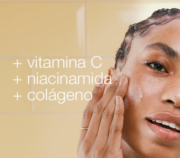 + vitamina C +niacinamida +colágeno