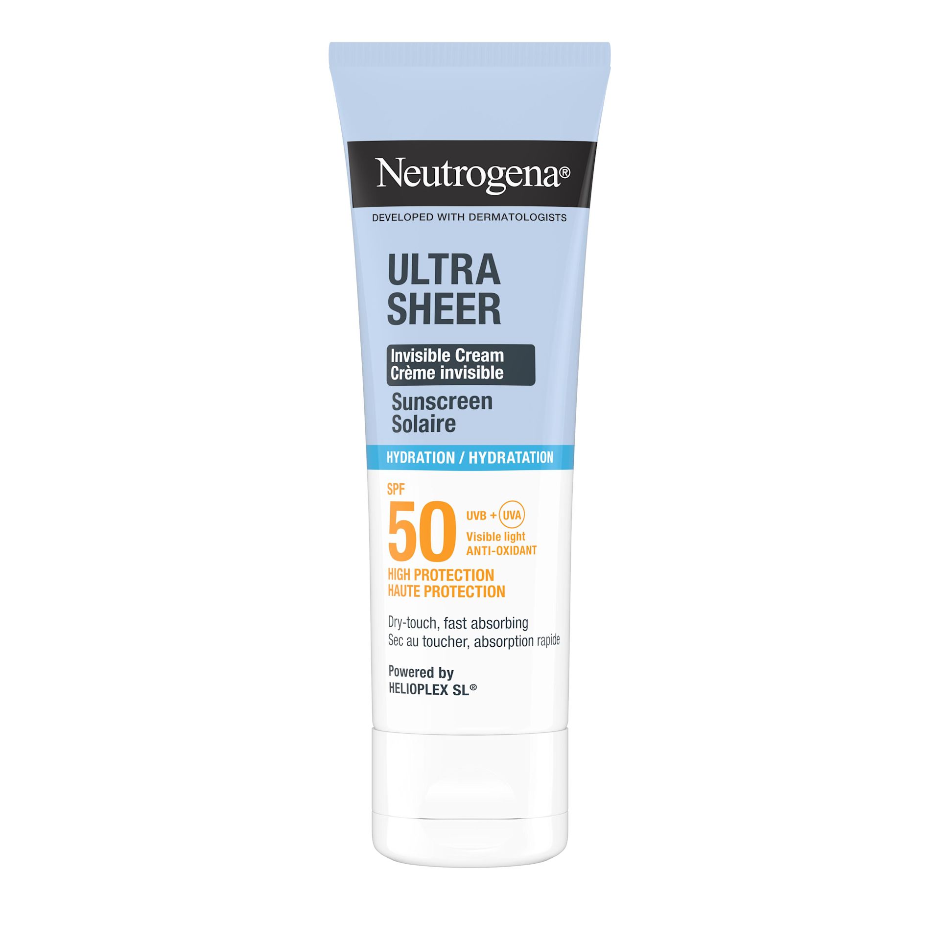 Neutrogena® Ultra Sheer Solaire Crème Invisible Hydratation SPF50 