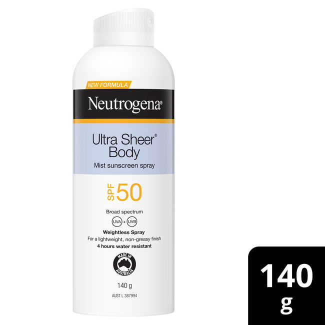 Neutrogena® Ultra Sheer Body Mist SPF 50 140g - Image 4 - Neutrogena - en-AU