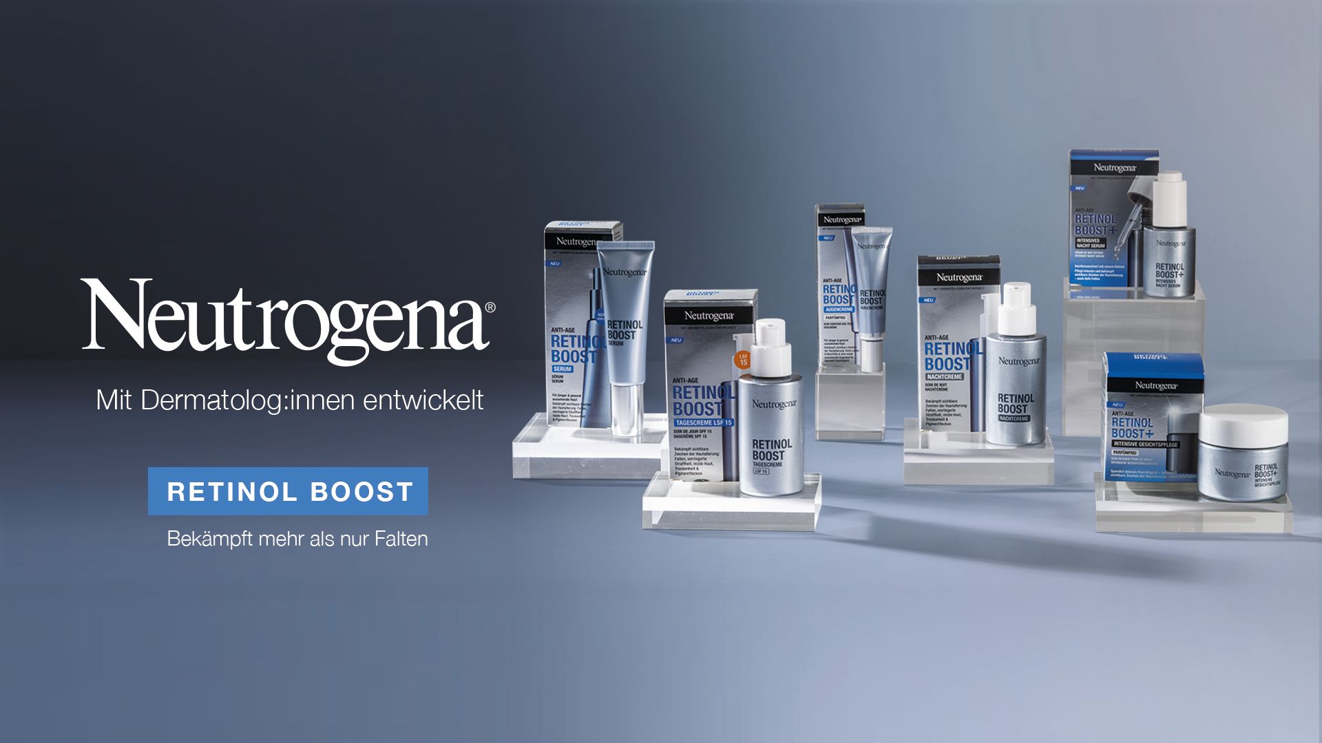 Neutrogena® mit Dermatolog:innen entwickelt – Retinol Boost, bekämpft mehr als nur Falten