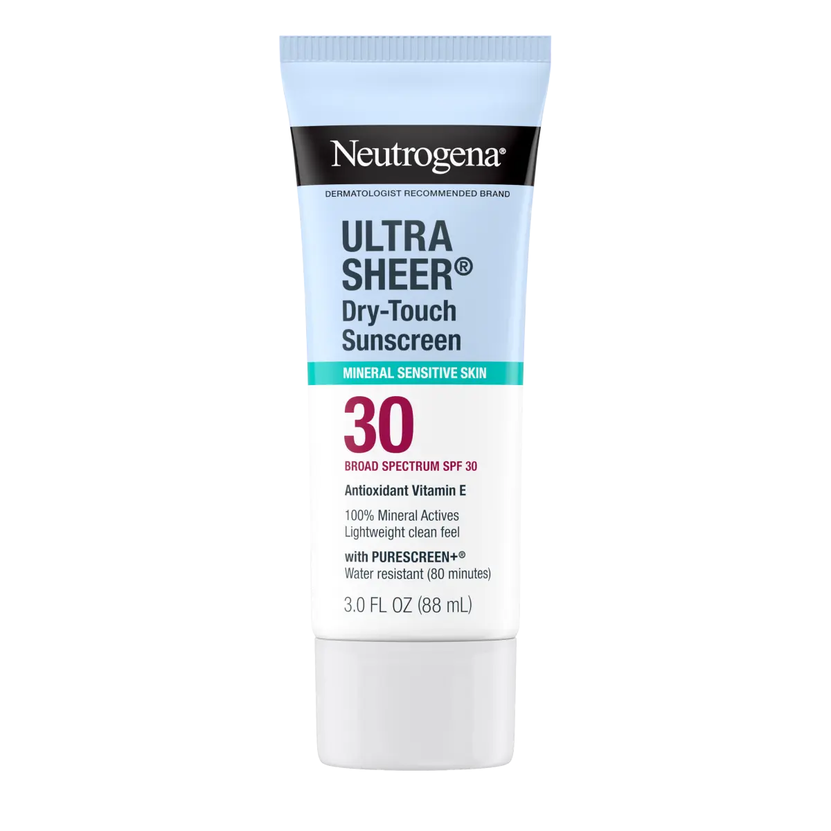 Neutrogena Mineral Ultra Sheer Dry-Touch Sunscreen Lotion SPF 30, 3 fl oz lotion