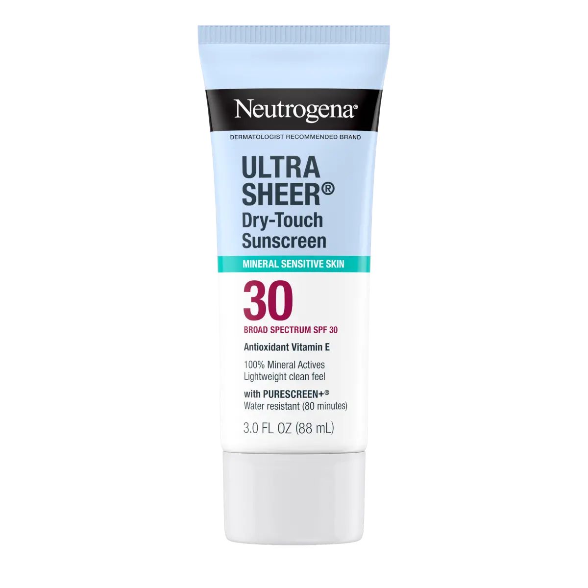 Neutrogena® Mineral Ultra Sheer® Dry-touch SPF 30 Sunscreen Lotion Front of pack