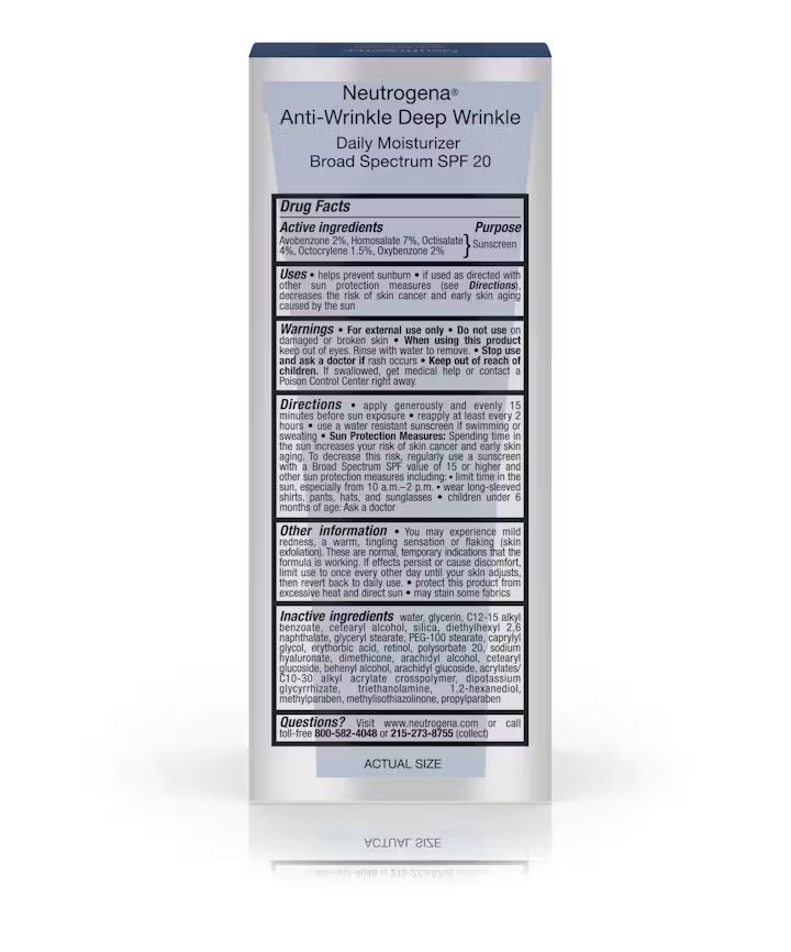Ageless Intensives® Anti-Wrinkle Deep Wrinkle Daily Moisturizer Broad Spectrum SPF 20