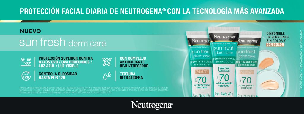 Protección facial diaria de Neutrogena con la tecnología más avanzada