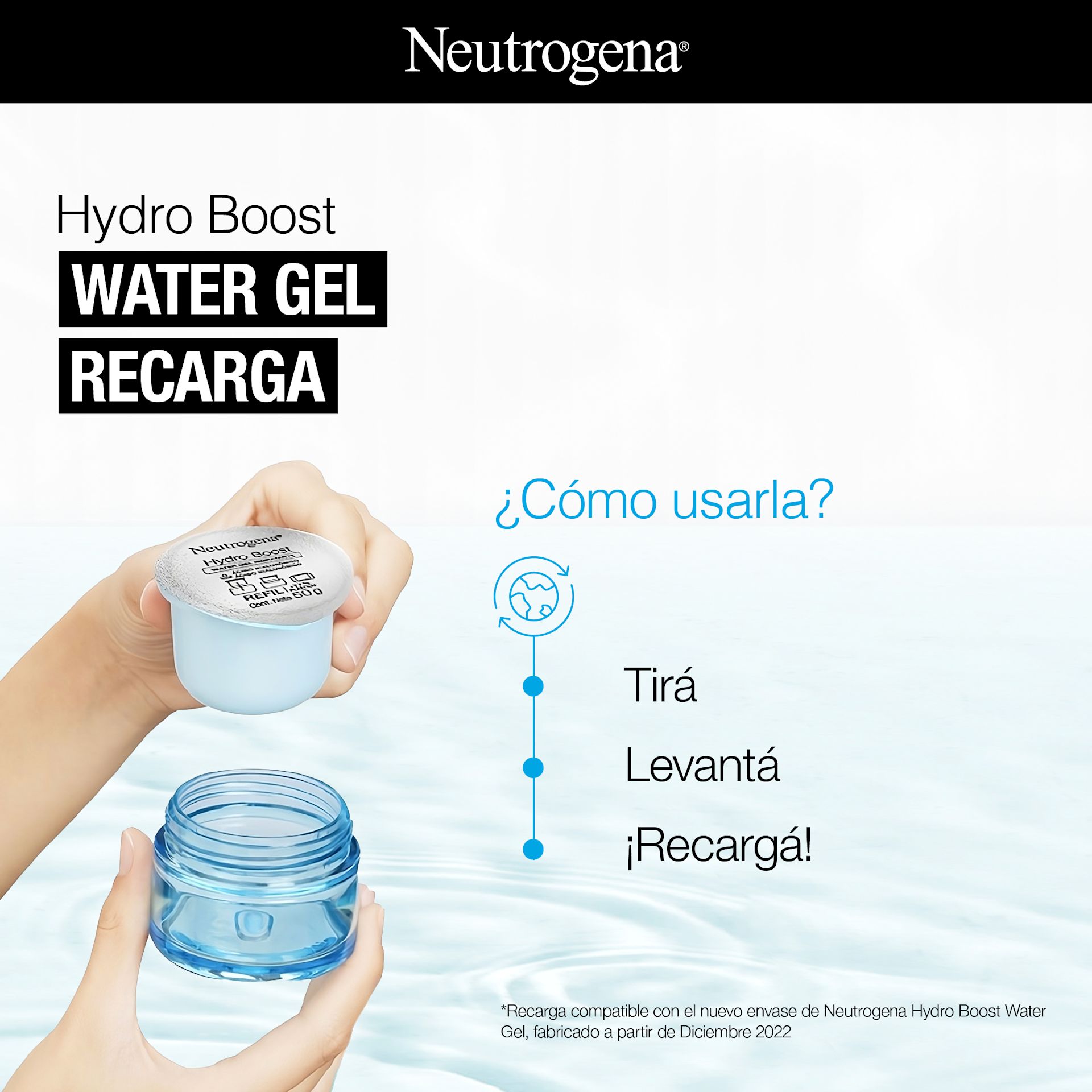 NEUTROGENA® HYDRO BOOST® Water Gel Formato Recarga - Image 9 - Neutrogena - es-AR