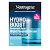NEUTROGENA® Hydro Boost Night Pressed Serum, 48g jar next to the product with its package.
