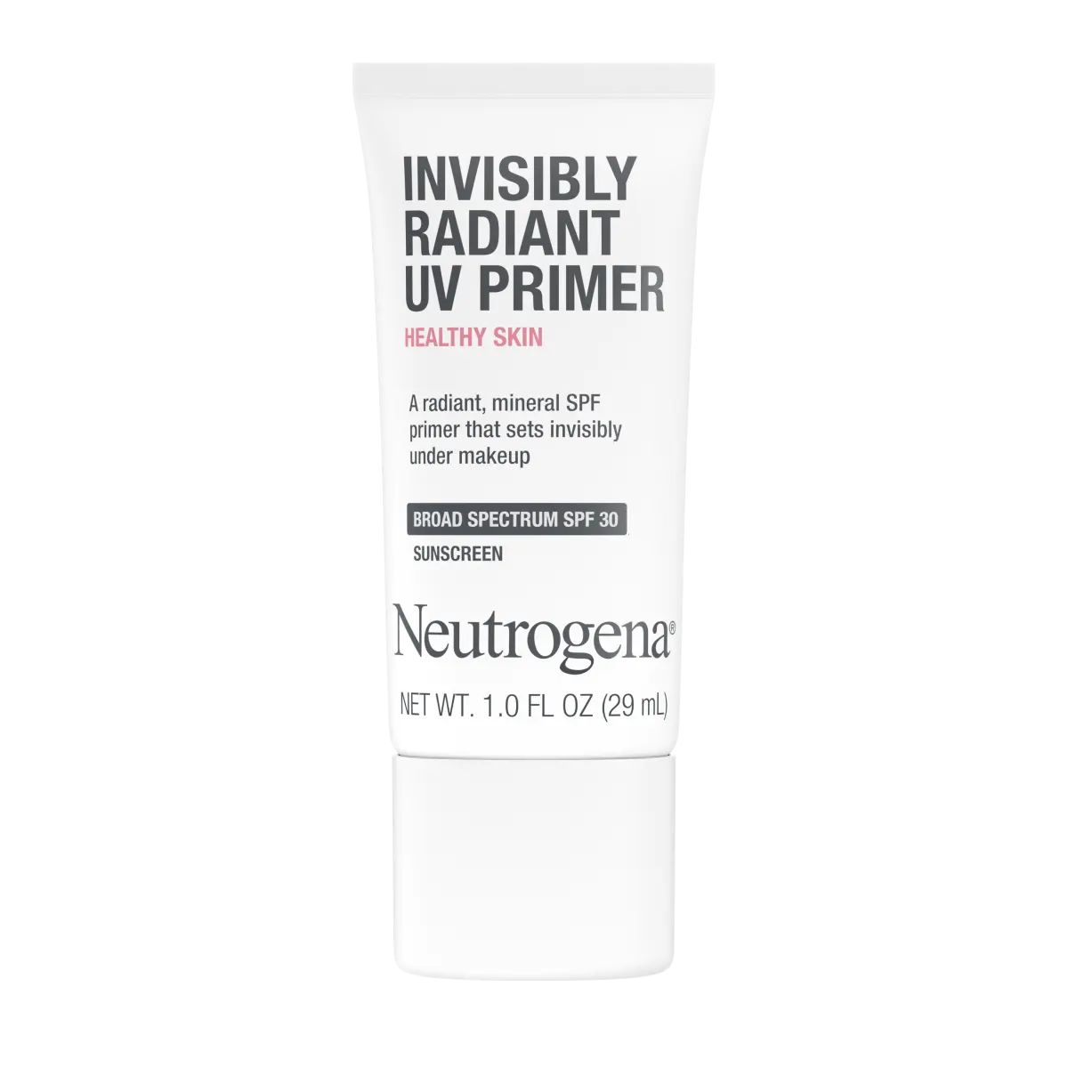 Neutrogena Healthy Skin Invisibly Radiant UV Primer SPF 30, 1 fl oz, front of pack