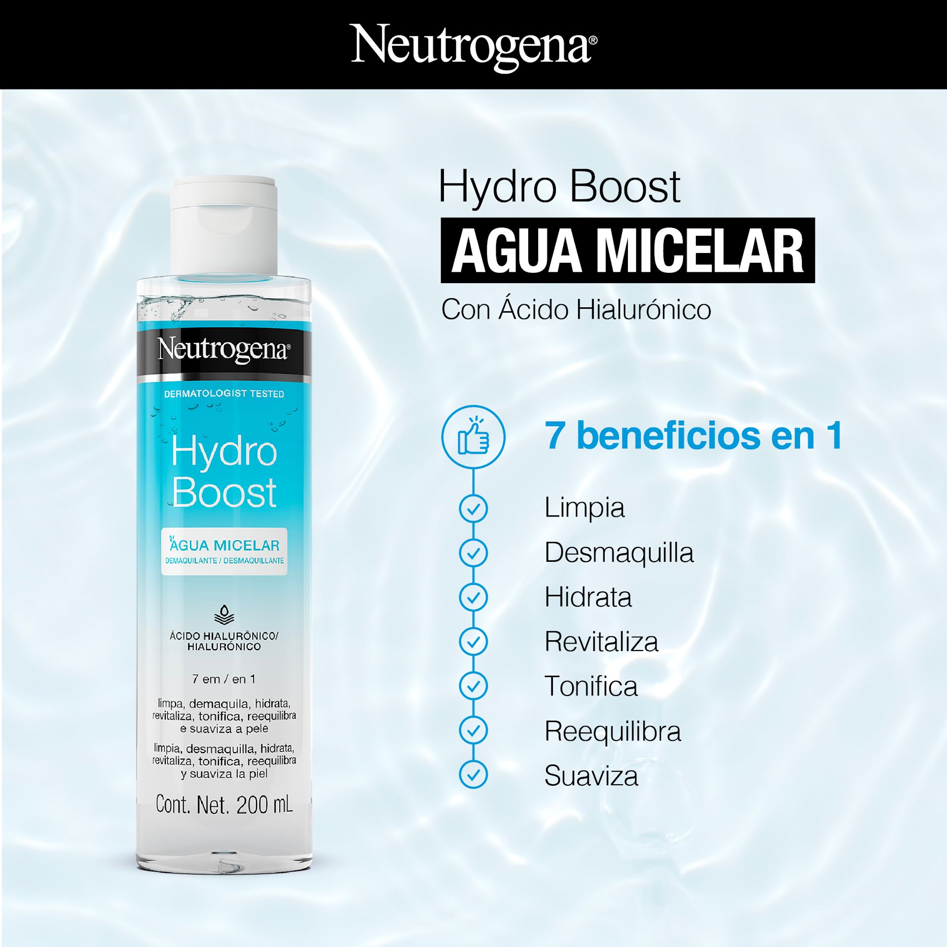 NEUTROGENA® HYDRO BOOST® Agua Micelar - Image 3 - Neutrogena - es-AR