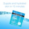 Supple and hydrated skin in 15 minutes