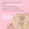 Neutrogena® Mineral Sheers® loose powder on pink background enhancing skin clarity and tone