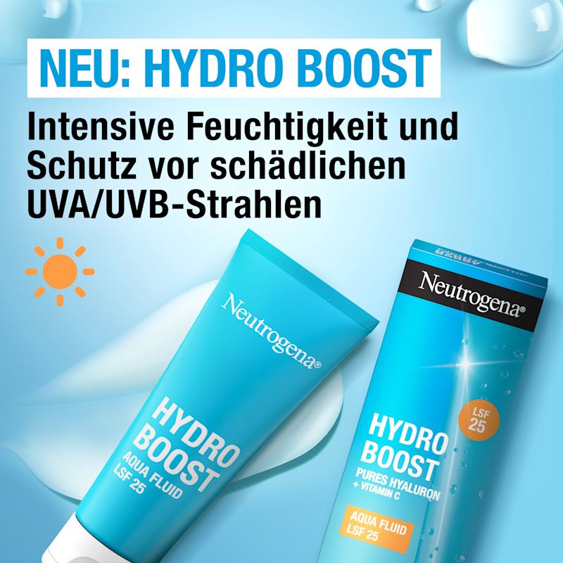 Neu: Hydro Boost – Intensive Feuchtigkeit und Schutz vor schädlichen UVA/UVB-Strahlen