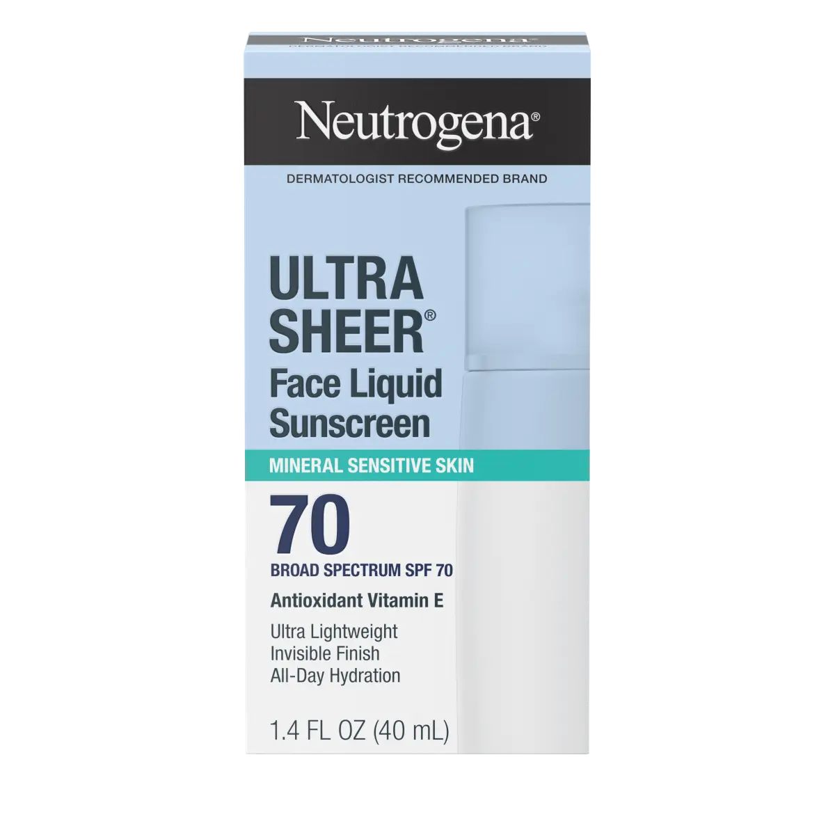 Neutrogena Ultra Sheer Face Liquid SPF 70 Sunscreen, 1.4 fl. oz