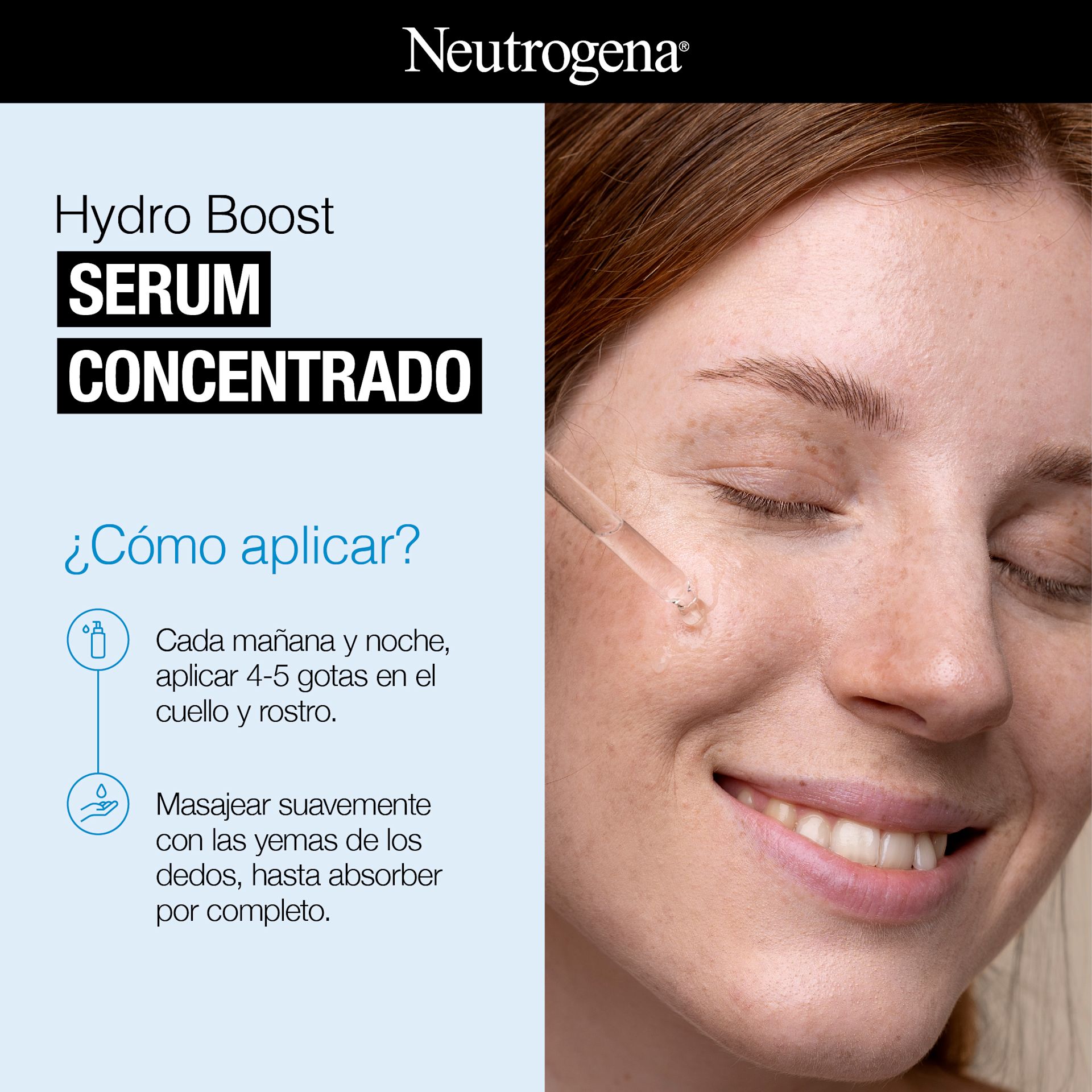 Hydro Boost SERUM CONCENTRADO ¿Cómo aplicar?