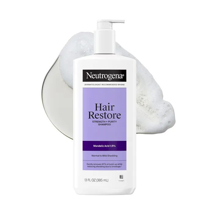 Neutrogena® Hair Restore Strength + Purity Shampoo Front of Pack