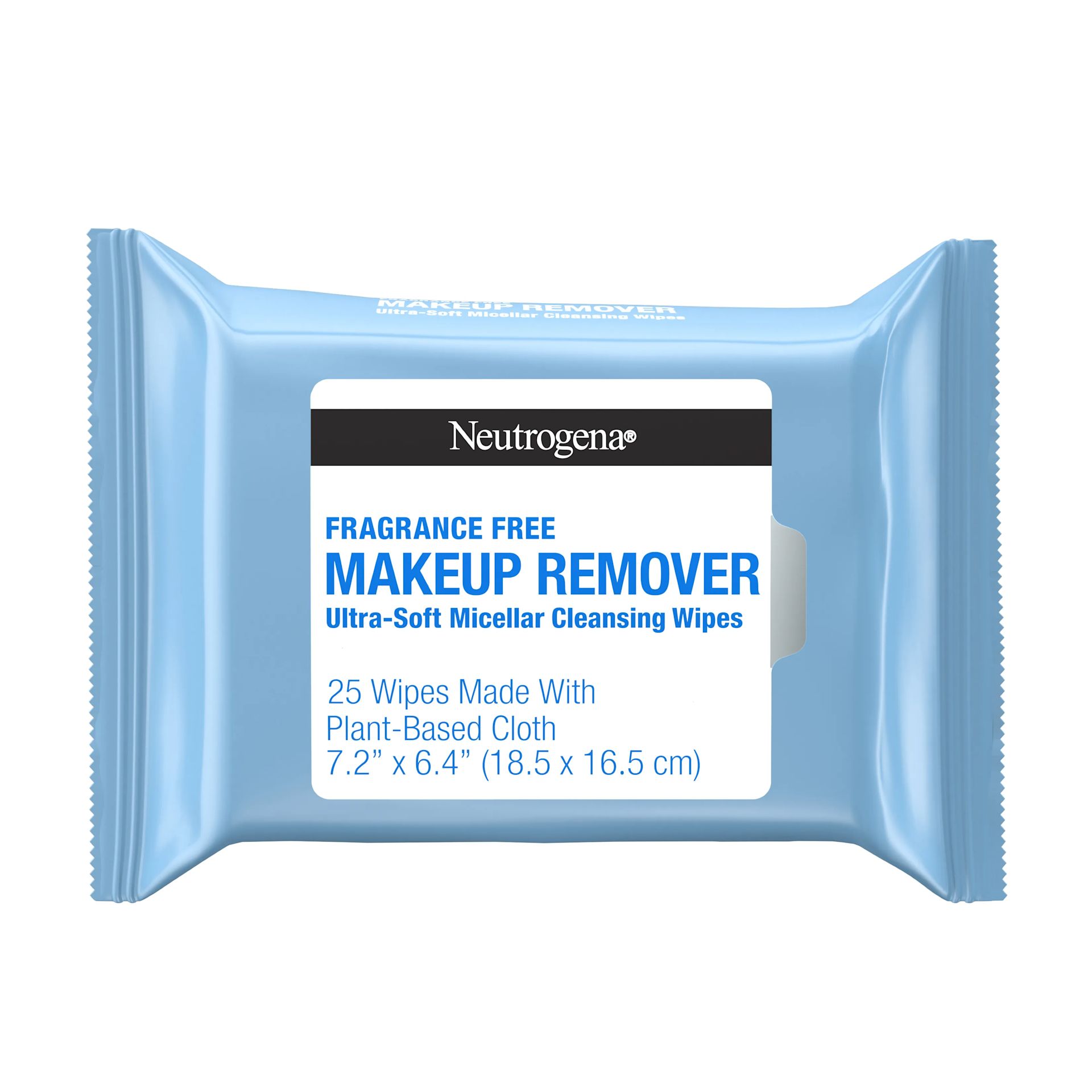 Fragrance-Free Makeup Remover Cleansing Wipes Front of Packaging