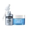 Neutrogena® 2-Steps to Younger-Looking Skin Duo with Rapid Wrinkle Repair Retinol Renewal Serum and Hydro Boost Hyaluronic Acid Water Gel individual product packaging