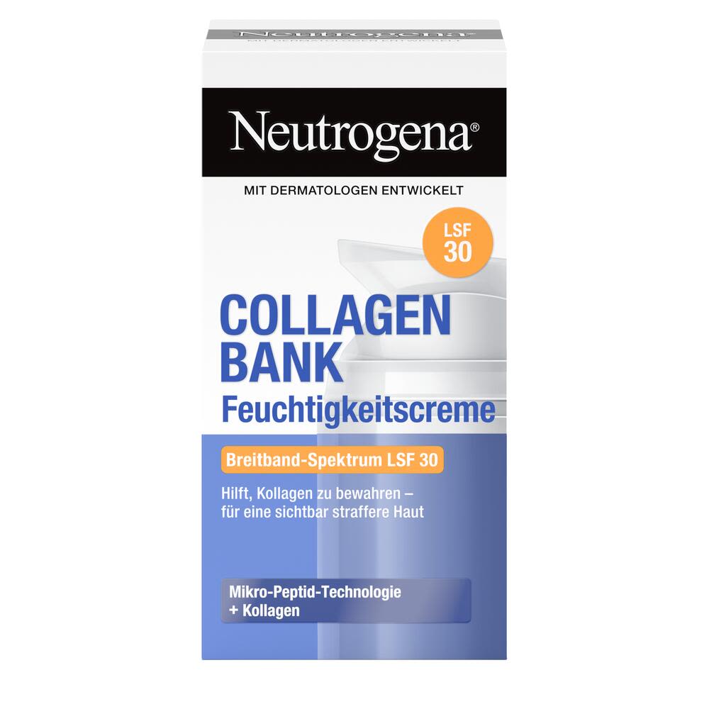 Neutrogena® Collagen Bank Feuchtigkeitscreme LSF 30 Packshot von vorne