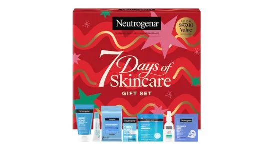 Neutrogena® 7 Days of Skincare Gift Set, 7 Items Out of Box with front of pack