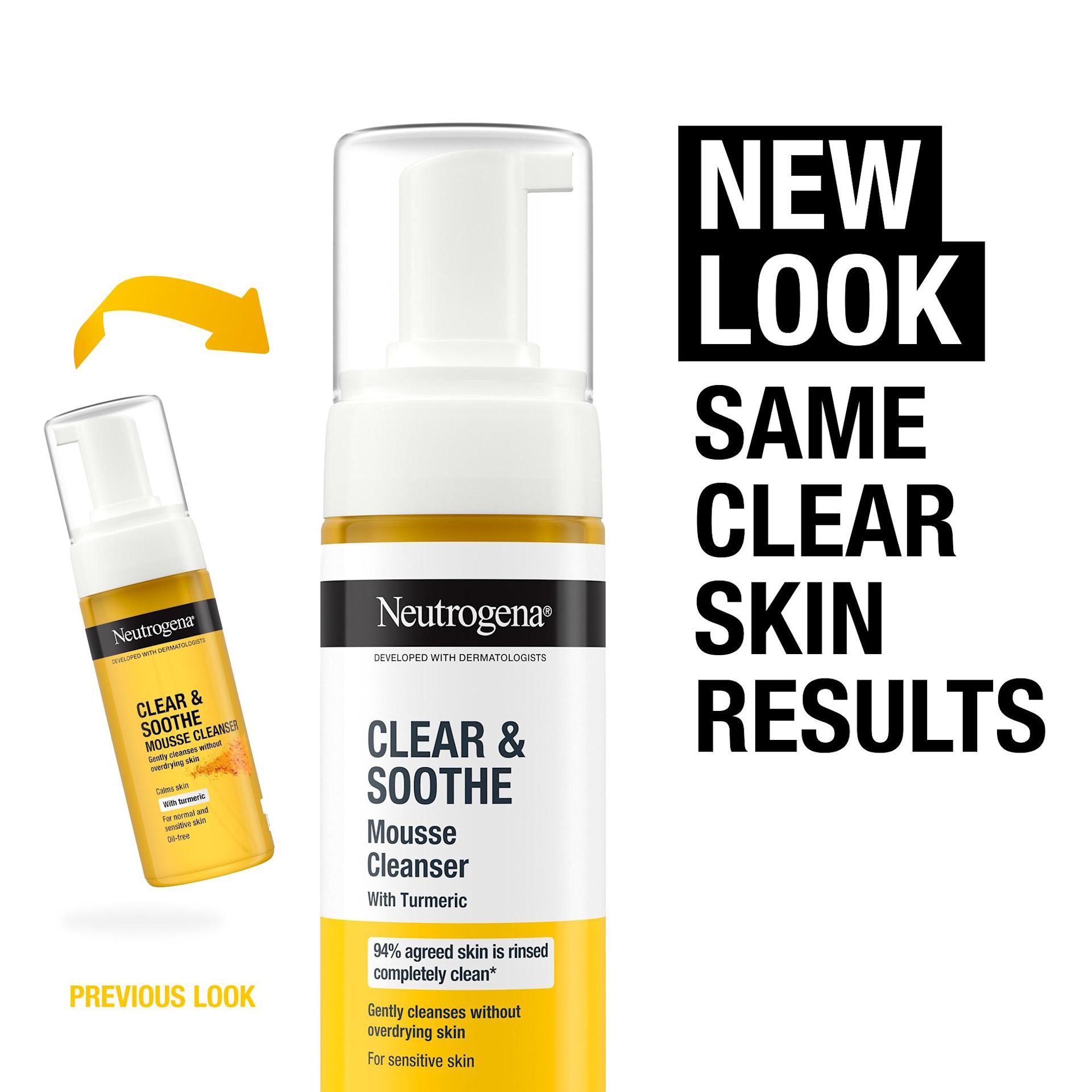 Neutrogena® Clear & Soothe Mousse Cleanser texture