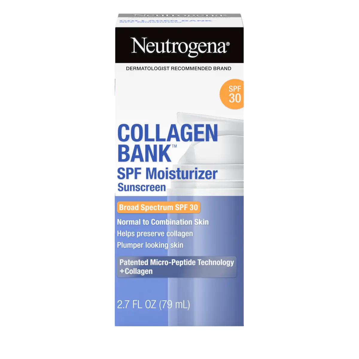 Neutrogena Collagen Bank SPF Moisturizer SPF 30, 2.7 fl oz cream