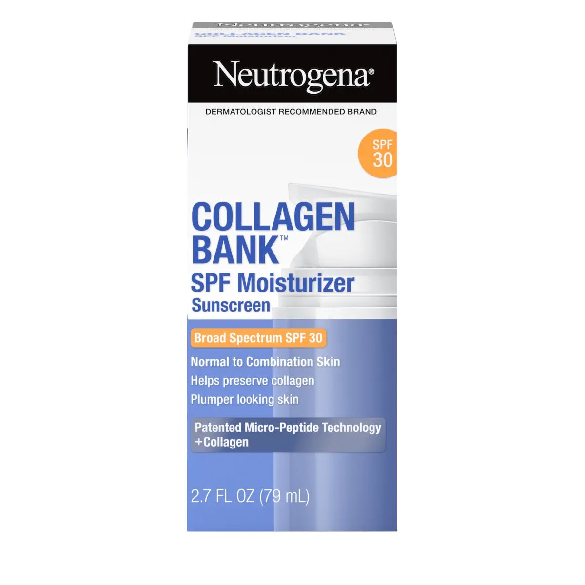 Neutrogena Collagen Bank Daily Face Moisturizer with SPF 30, 2.7 fl oz