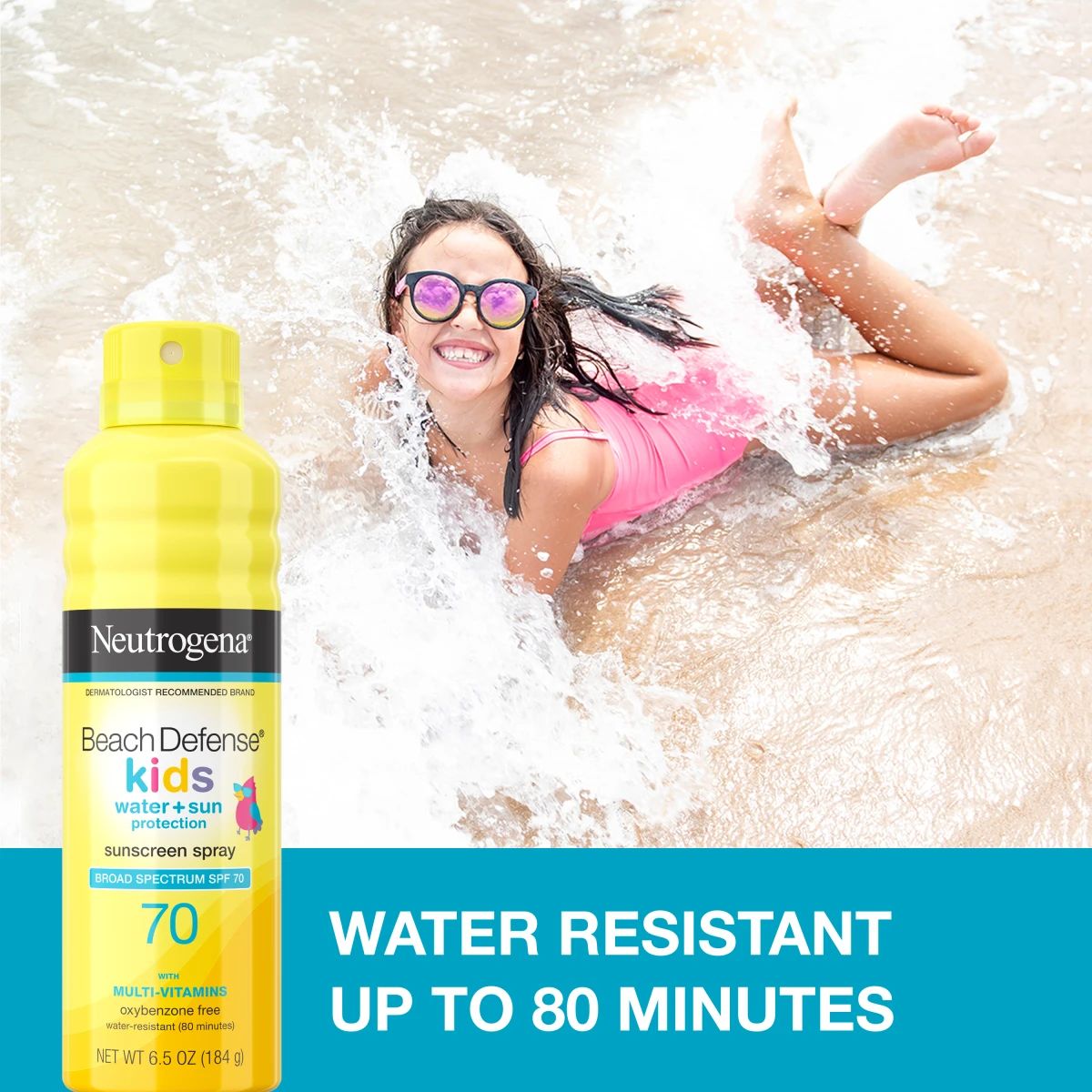 NTG_Sun_BeachDefenseKids_SPF70SunscreenSpray6.5oz_ProductClaim2_Text.webp