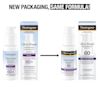 Neutrogena® Ultra Sheer® SPF 60+ serum showing new packaging same formula comparison